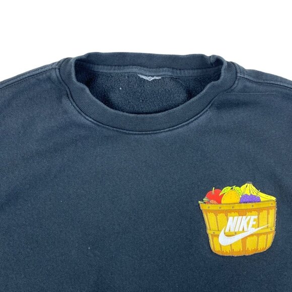 Nike "Balanced Diet" Crewneck Black Sweatshirt - Picture 3 of 7